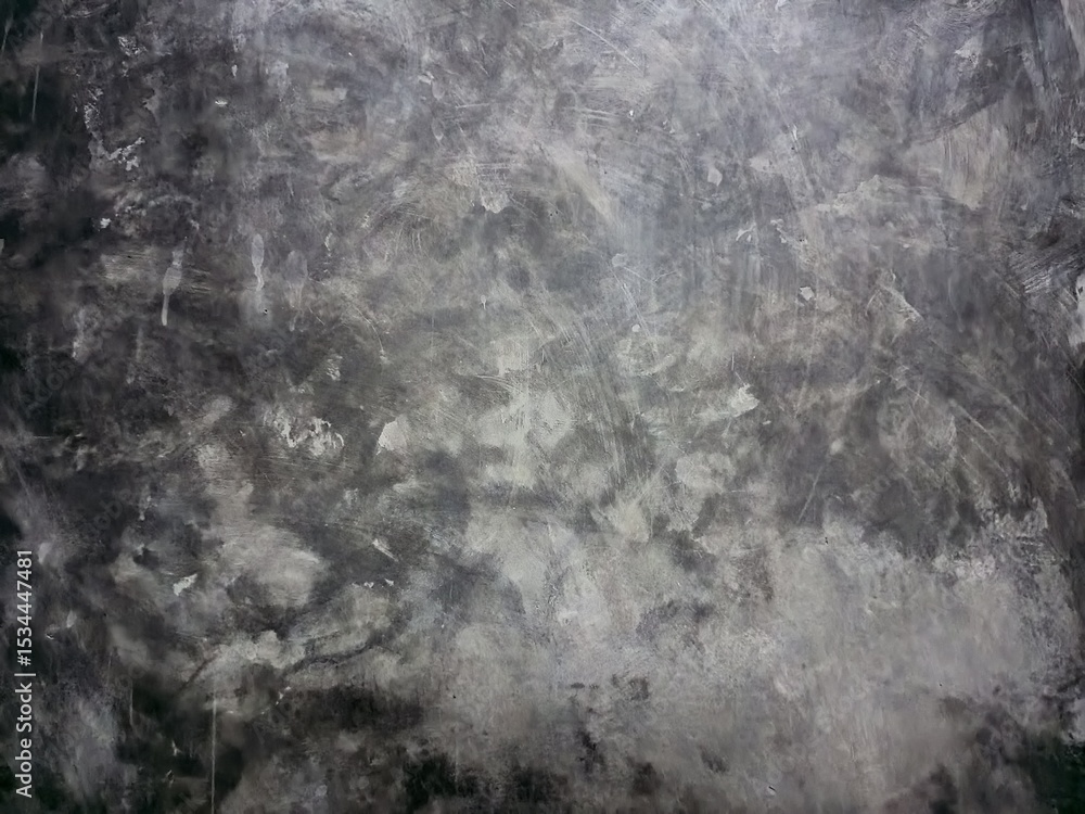 Fototapeta premium Weathered Gray Faux Painted Concrete Wall Texture