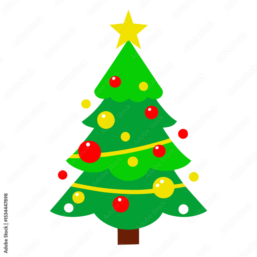 christmas tree vector illustration christmas tree vector illustration