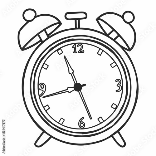 black alarm clock
