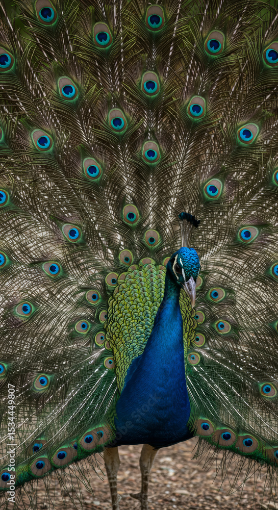 Fototapeta premium The Preening Peacock