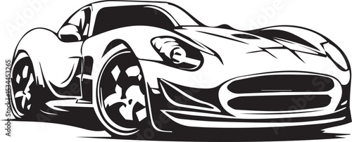  Car silhouette design on white background. car illustration