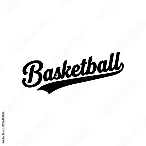 Basketball T-Shirt Design Black Vector Illustration – Sports Player Graphic, Urban Apparel, Athletic Team Art


