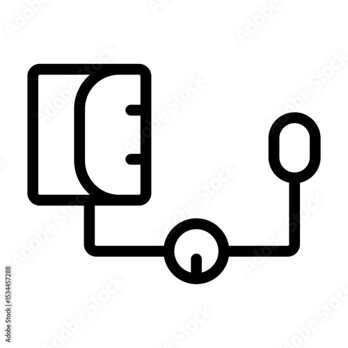 sphygmomanometer line icon