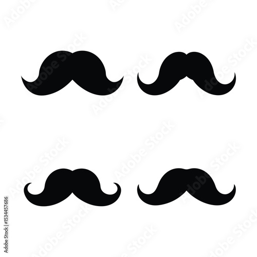 set of mustaches