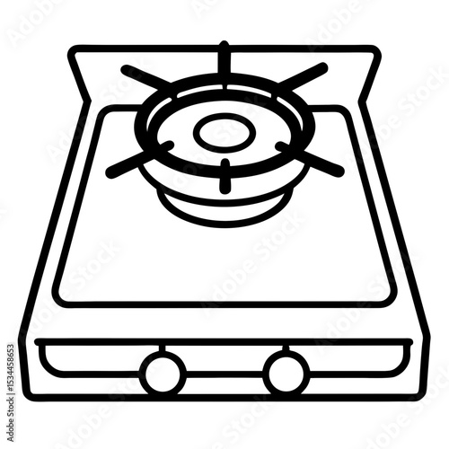 gas stove vector