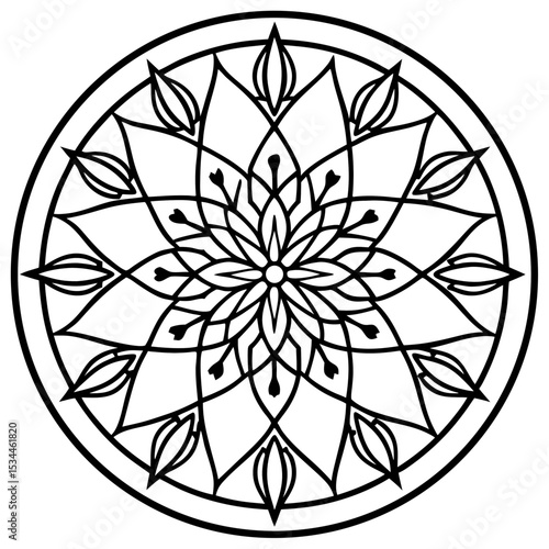 Sacred Tree of Life Mandala Vector