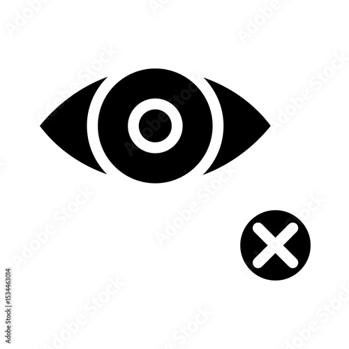 blind glyph icon