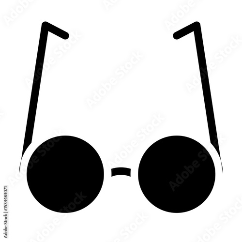 glasses glyph icon