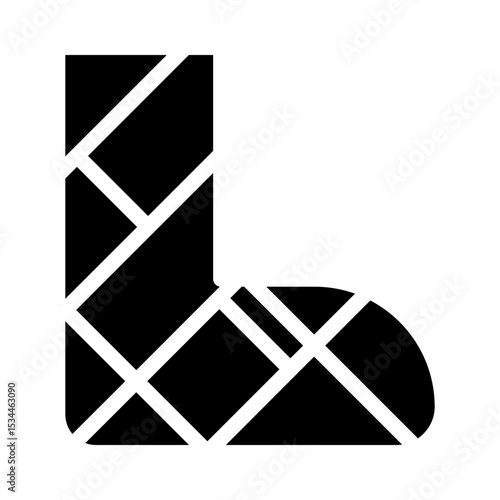 injured glyph icon