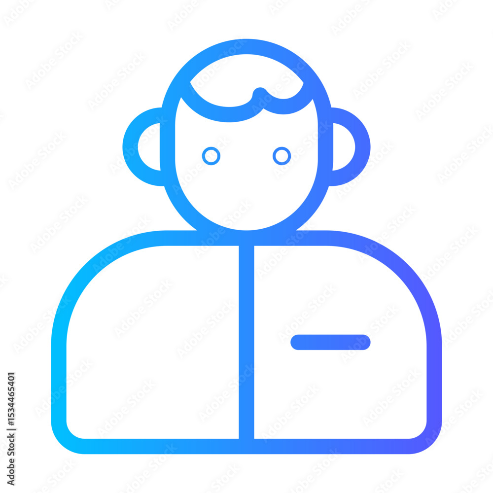 Naklejka premium therapist gradient icon