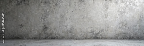 Weathered concrete wall texture background. Cement brut grunge modern interior design wallpaper. Raw industrial urban decor. Grey stone surface. Rustic floor. Vintage retro style.