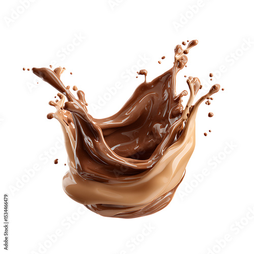 Rich Nutella Splash with Creamy Milk Whirl  