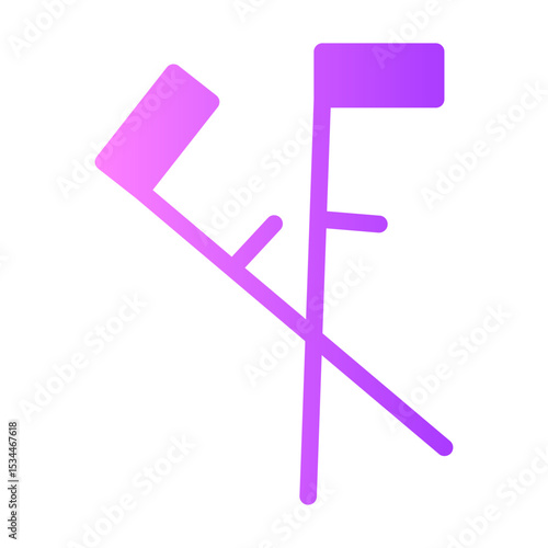 crutch gradient icon