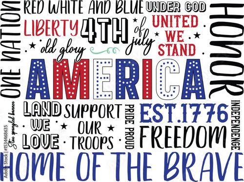 American Patriotism Celebrating Liberty, Freedom, and the 4th of July