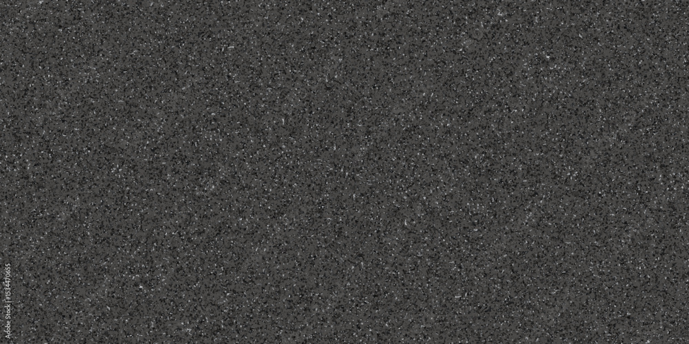 Obraz premium Abstract design with black paper background and terrazzo flooring texture. Terrazzo design with white polished sandstone wall texture. this design are uses for Quartz surface white.