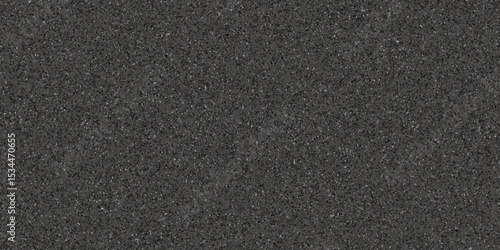 Abstract design with black paper background and terrazzo flooring texture. Terrazzo design with white polished sandstone wall texture. this design are uses for Quartz surface white.	