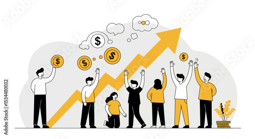 Adorable cartoon pig characters in various poses for playful design and decoration vector illustration