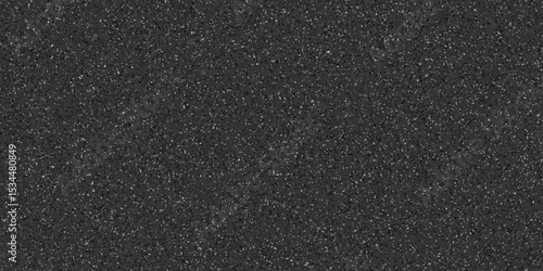 Abstract design with black paper background and terrazzo flooring texture. Terrazzo design with white polished sandstone wall texture. this design are uses for Quartz surface white.	