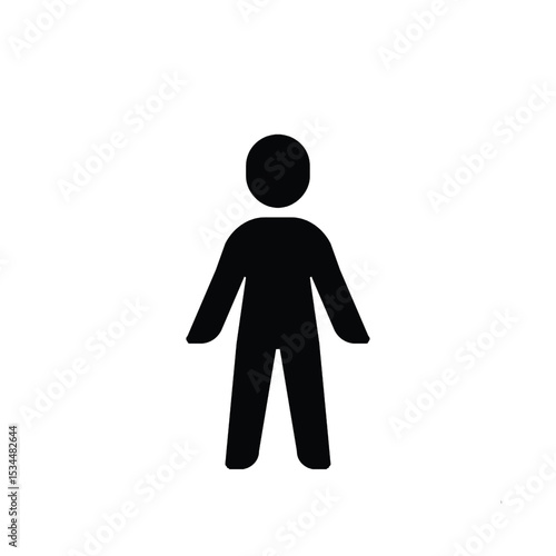 Man and woman toilet sign icon, a vector silhouette symbol for bathroom or WC