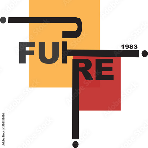 Vision of Future: The word "FUTURE" is artistically presented with retro colors. The bold design creates a feeling of anticipation and optimism regarding what lies ahead. Future SVG t-shirt design