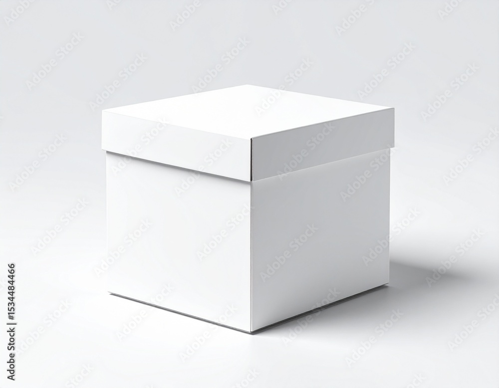 Cardboard Box on Clean Surface Mockup Cardboard Box on Clean Surface Mockup