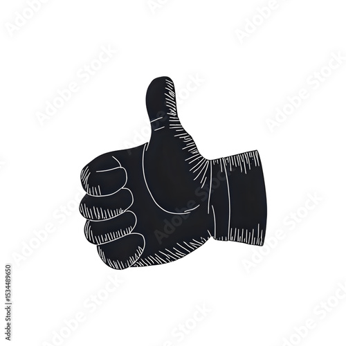 Thumbs Up: Powerful Hand Gesture Graphic