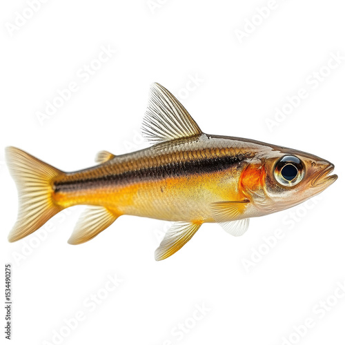 Bluntnose Minnow isolated on transparent background.