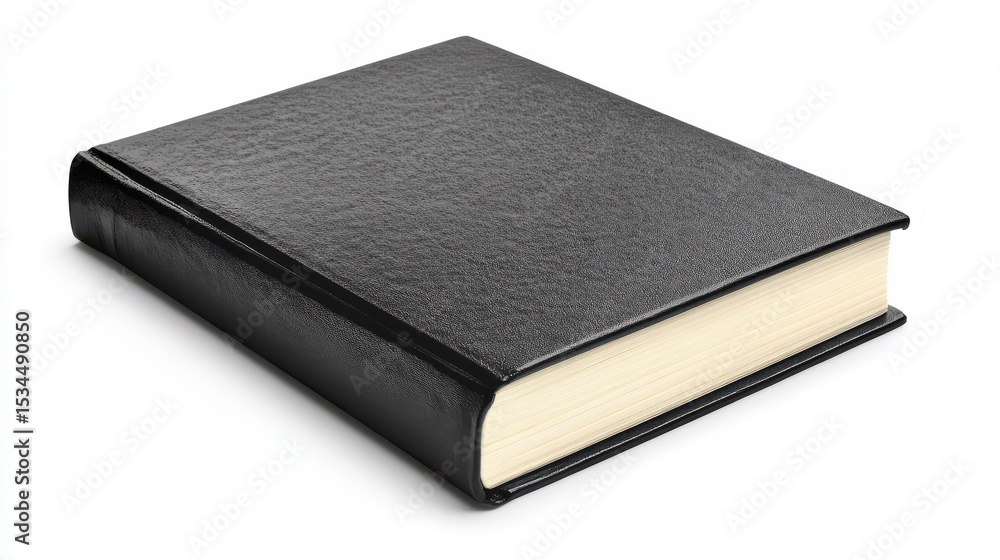 black book isolated on white black book isolated on white