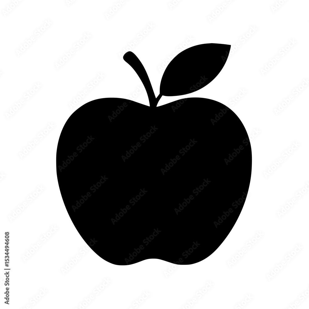 Fototapeta premium apple on black
