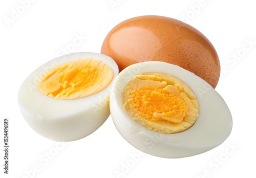 Boiled eggs halves protein breakfast food photography healthy eating diet nutrition protein source 100 calories