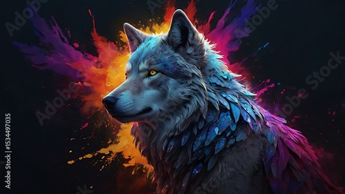wolf in the night