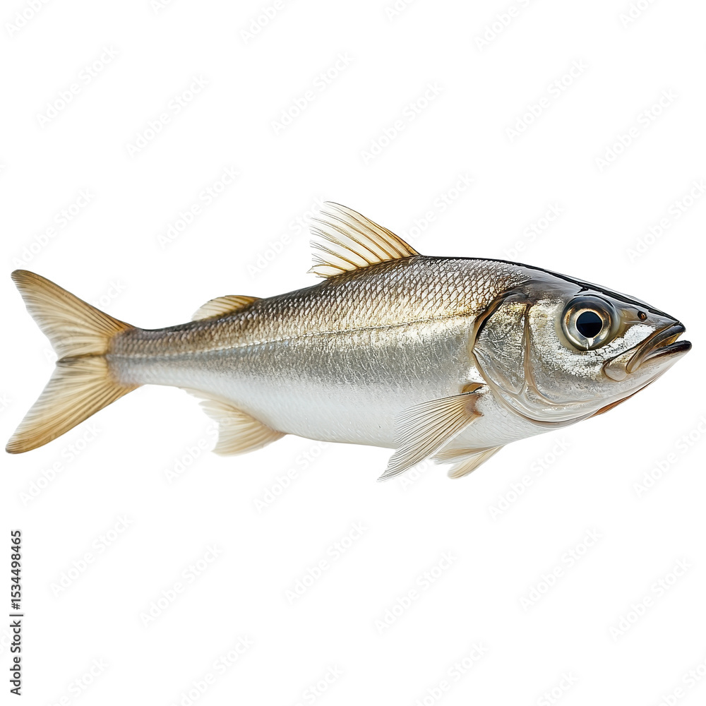 Naklejka premium Pilot Fish isolated on transparent background.
