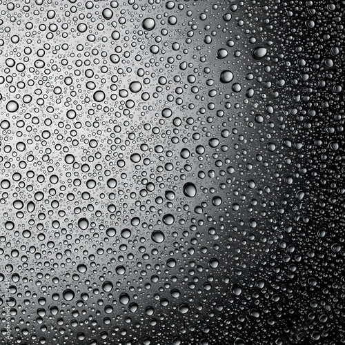 Wallpaper Mural Water Drops on Gray Surface Torontodigital.ca