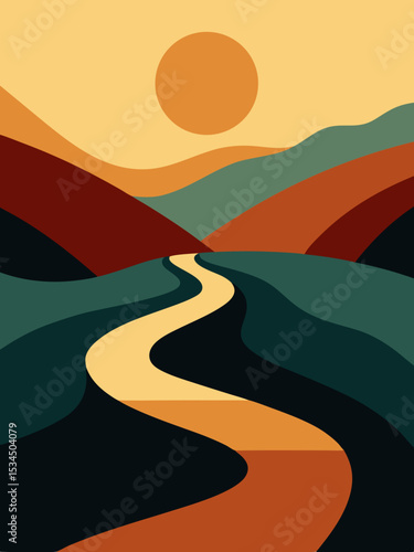 Abstract vibrant vector background wallpaper, 