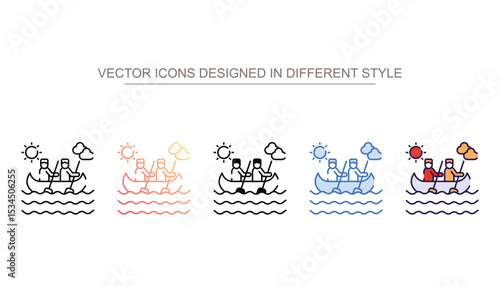 Boating icon design with white background stock illustration
