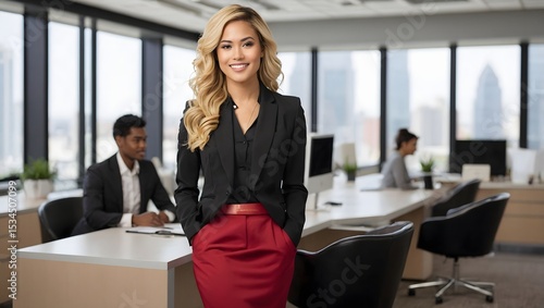 business woman in a meeting