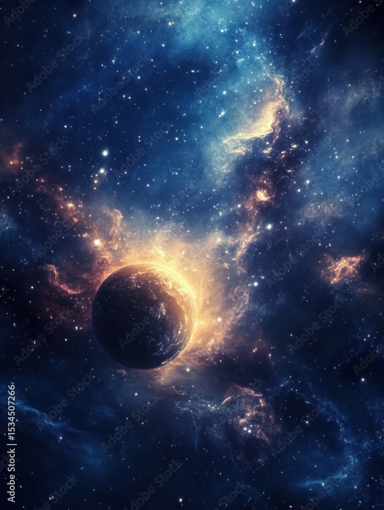 Obraz premium deep space background