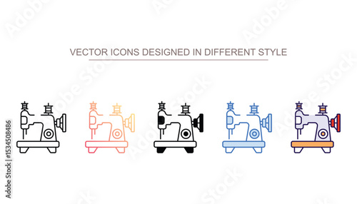 Sewing icon design with white background stock illustration