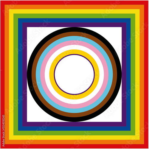 LHBTIQ+Logo, festival, colors, proud, love, pride, logo, logotype, freedom, symbol, vector, abstract, flag, parade, everybody, 