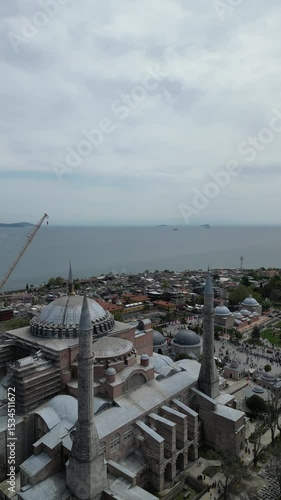 hagia sophia on the historic peninsula of istanbul