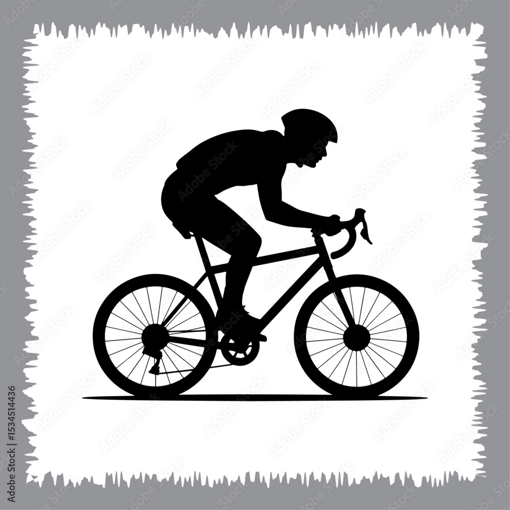 Fototapeta premium Vintage bicycle vector illustration isolated on white background in retro style