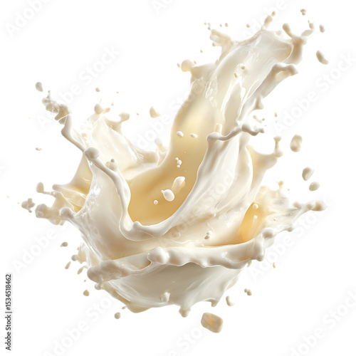 Fluffy Vanilla Dream Milk Splash with Airy Texture