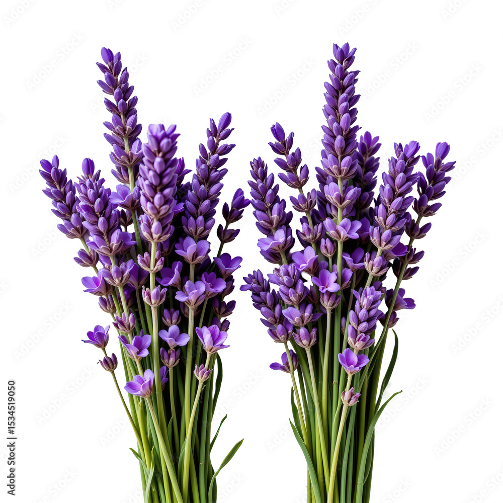 Obraz premium Beautiful Lavender Flowers in Full Bloom Captured in a Lush Garden Setting