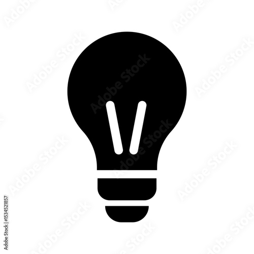 アイデアやひらめきを表す豆電球のアイコン