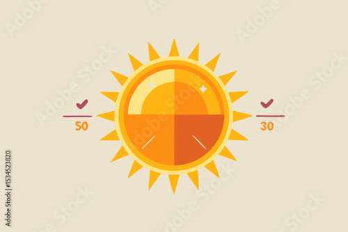 sun uv index heat weather icon