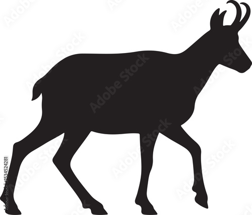 Chamois Vector Silhouette