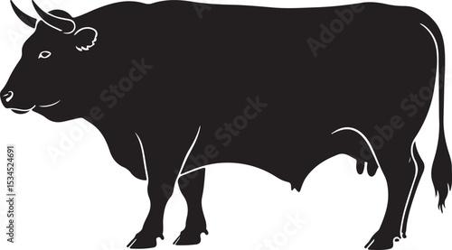 Durham Ox Vector Silhouette