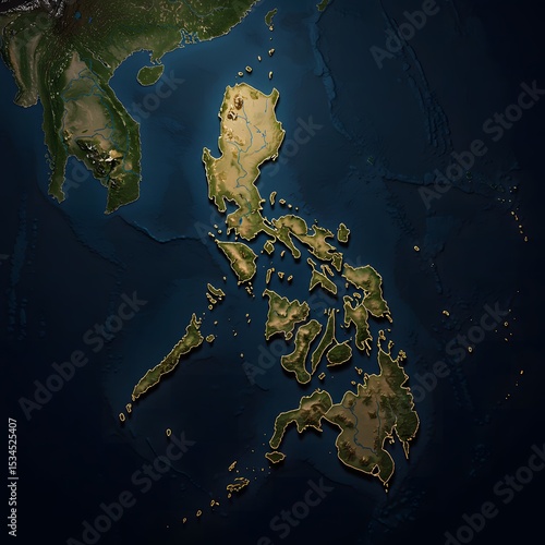 Philippines Map Detailed Country Topography