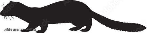 Japanese Weasel Silhouette