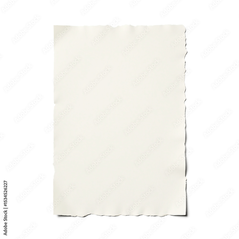 Fototapeta premium Isolated black line note old paper, transparent background png On white background